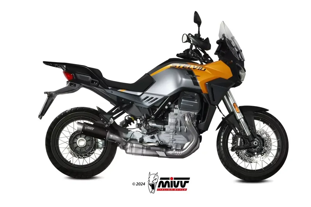 Meistverkauft MIVV GPPro Endschalldämpfer Edelstahl Schwarz passend für Moto Guzzi Stelvio 1000