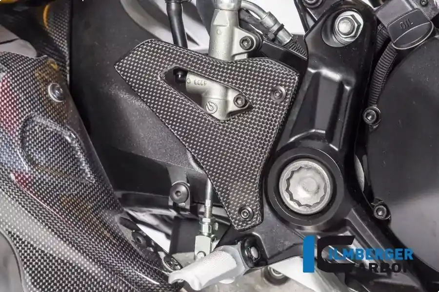 Ilmberger Carbon Fersenschutz rechts glanz passend für Ducati Monster 1200R Preisreduziert