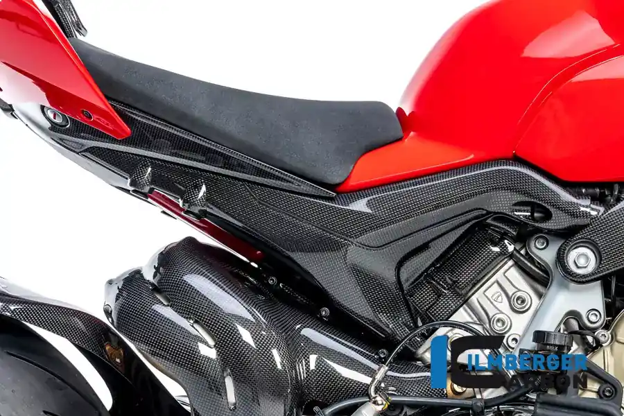 Versand Am Gleichen Tag Ilmberger Carbon Rahmenheckverkleidung rechts glanz passend für Ducati Streetfighter V4