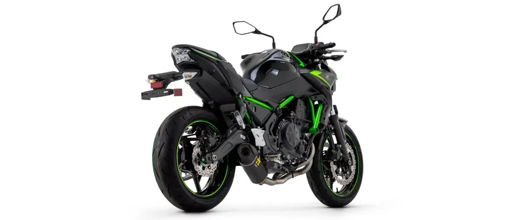Schneller Versand Arrow Indy Race Aluminium Dark Komplettanlage passend für Kawasaki NINJA 650 / Z 650 (21-23)