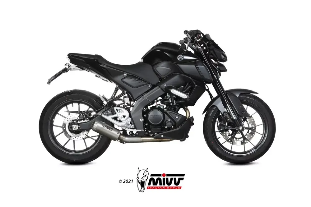 Top-Preis MIVV MK3 Edelstahl Endschalldämpfer passend für YAMAHA MT 125 (20–24) & YZF-R 125 (19–24)