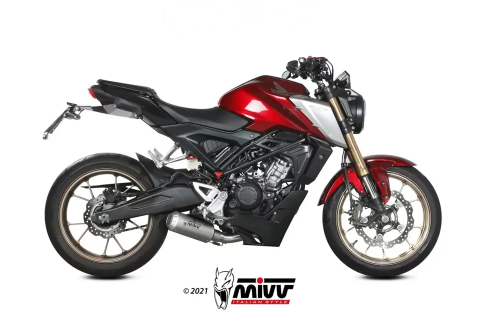 Beliebt MIVV MK3 Edelstahl Endschalldämpfer passend für Honda CB 125 R 21-23