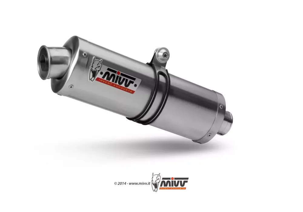 MIVV Oval Edelstahl Endschalldämpfer passend für Yamaha FZS 1000 Fazer 01-05 Meistverkauft