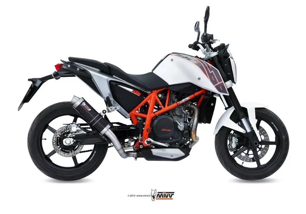 Neuheit MIVV GP Endschalldämpfer Edelstahl Schwarz passend für KTM 690 Duke 12-16