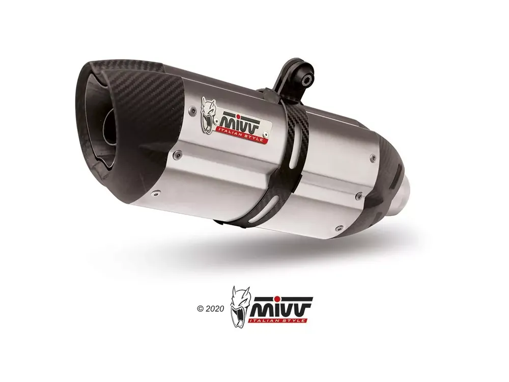 MIVV Suono Edelstahl Endschalldämpfer passend für BMW K 1200 R/S/GT 05-08 Begrenztes Angebot