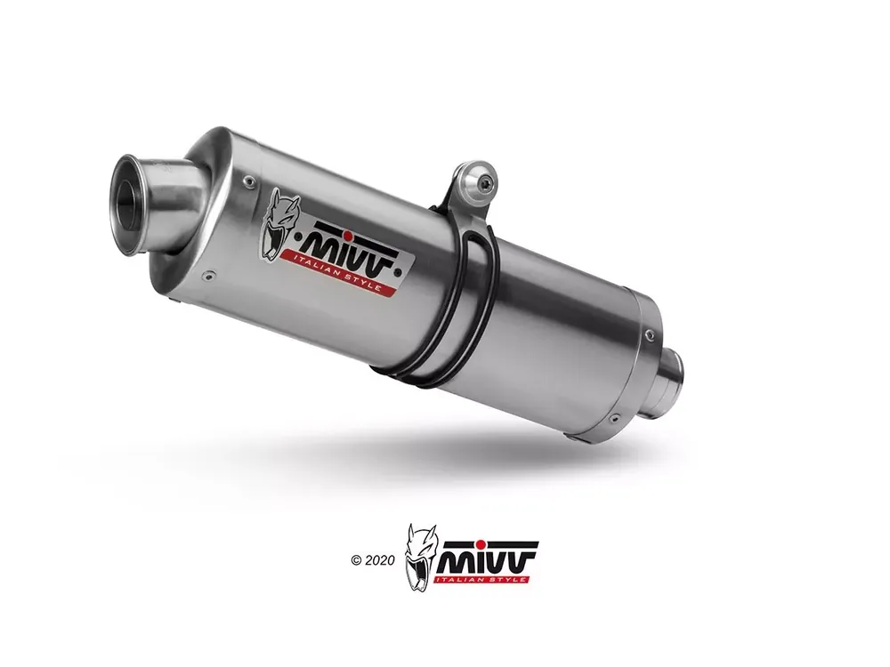 Super-Preis MIVV Oval Edelstahl Endschalldämpfer passend für Honda XLV Transalp 700 08-12