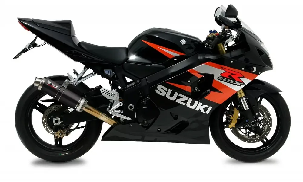 MIVV GP Endschalldämpfer Edelstahl Schwarz passend für Suzuki GSX-R 600 / 750 04-05 Billig