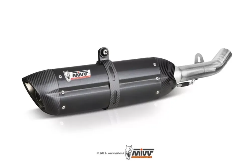 Preiswert MIVV Suono Edelstahl Schwarz Endschalldämpfer passend für Suzuki GSR 750 11-16