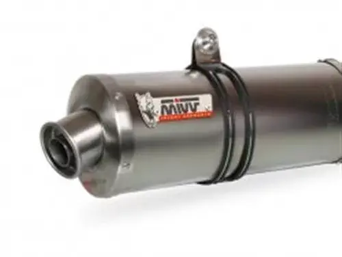 MIVV Oval Edelstahl Endschalldämpfer passend für Suzuki GSF 650 Bandit 05-06 Top-Seller