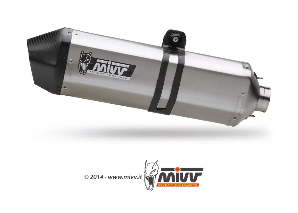 MIVV Speed Edge Edelstahl Auspuff passend für BMW F 800 S 06-10 & F 800 ST 06-12 Nur Heute