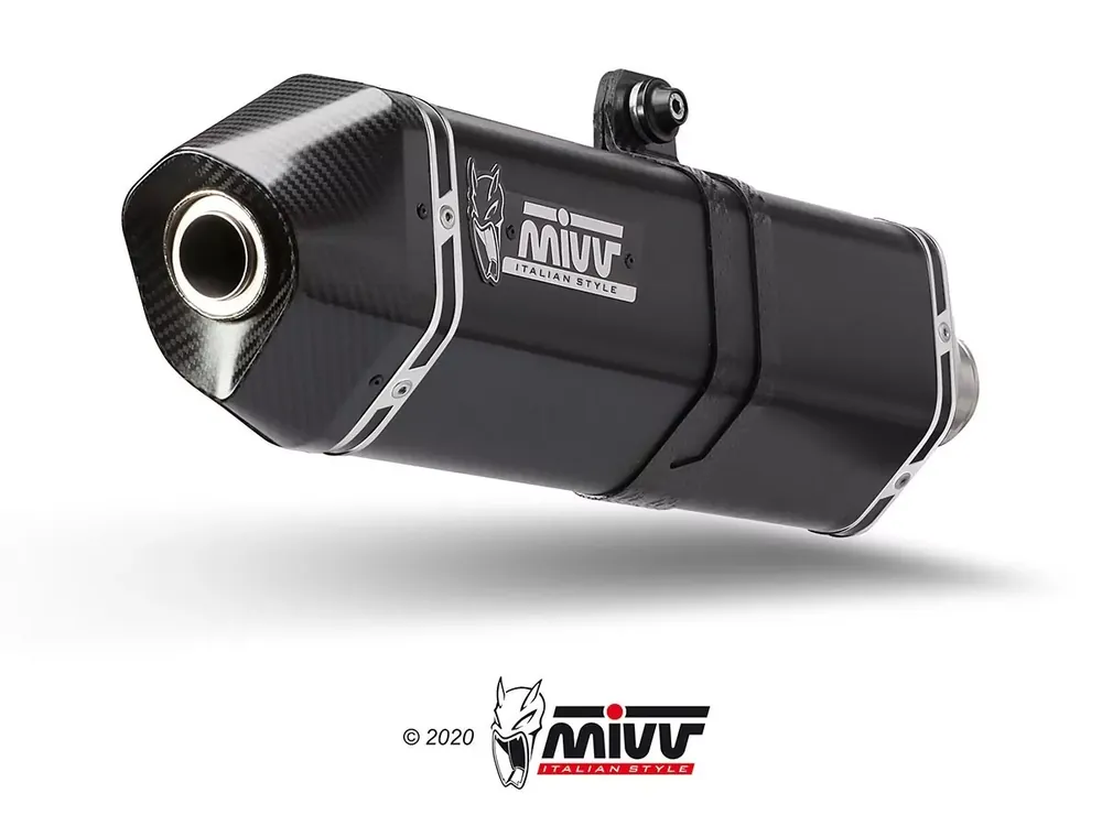 MIVV Speed Edge Endschalldämpfer Edelstahl Schwarz passend für Yamaha XT 1200 Z Supertenere 10-16 Markenware