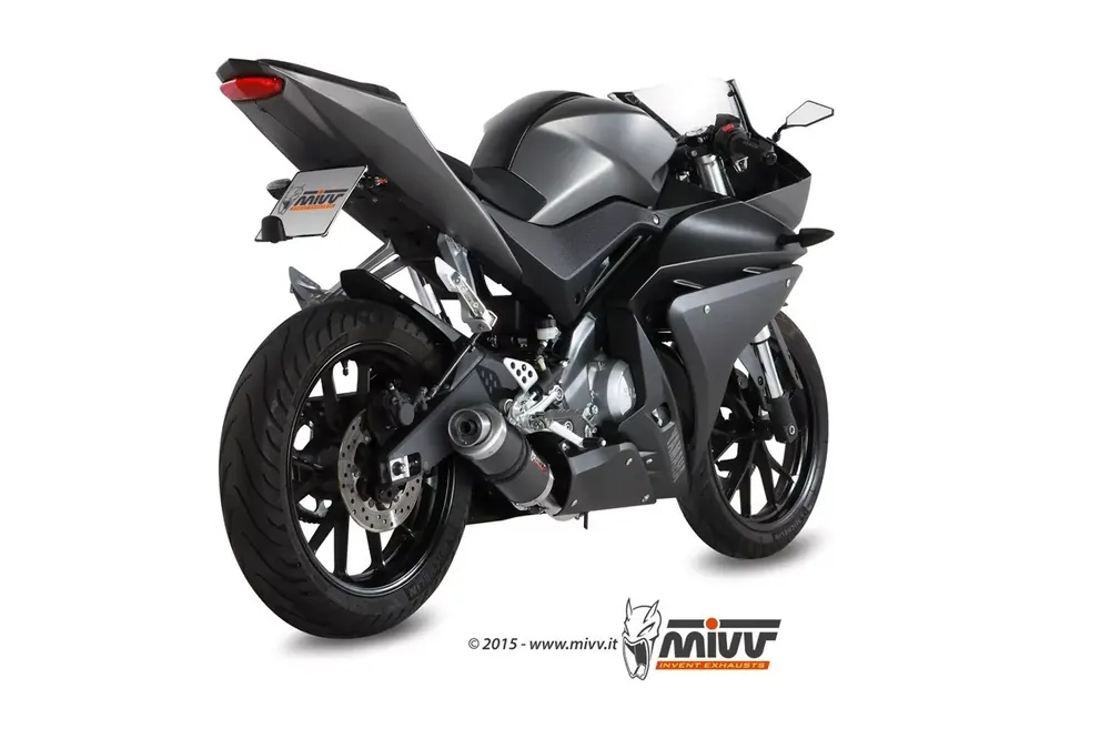 Versand Am Gleichen Tag MIVV GP Carbon Auspuff passend für Yamaha YZF-R125 / MT-125