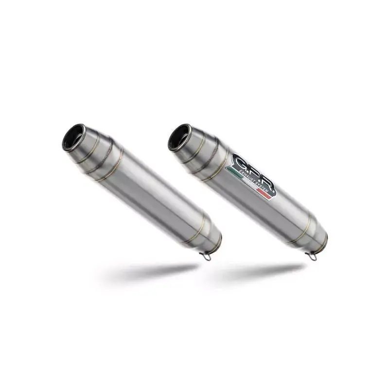 GPR Deeptone Inox Dual Slip-On Auspuff passend für Aprilia Shiver 900 2017–2020 Sonderaktion
