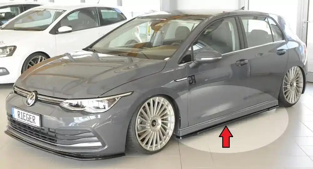 Rieger Seitenschweller rechts passend für VW Golf 7 GTD (06/13–12/16) Saisonangebot
