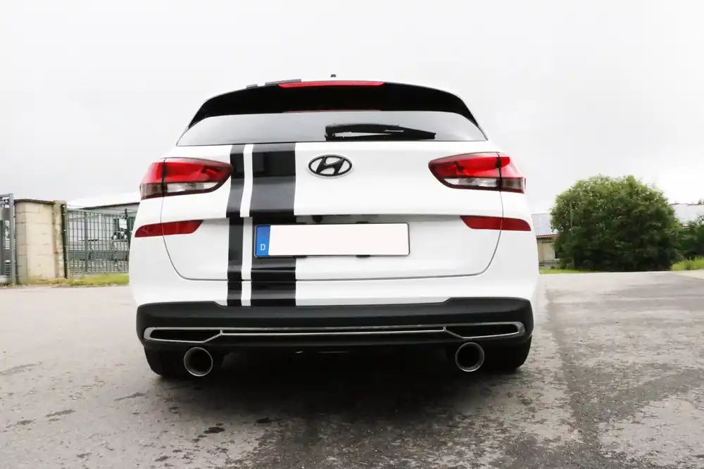 FOX Endschalldämpfer passend für Hyundai i30 PDE Kombi 1x90 Typ 25 rechts/links Kracherpreis