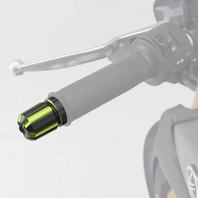 Daytona Lenkergewichte Groove grün eloxiert passend für 7/8" + 1" Lenker Ø 14-19 mm Must-Have