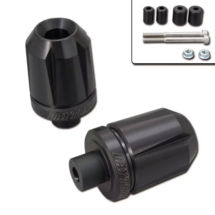 Daytona Lenkergewichte Scratch schwarz eloxiert passend für 7/8" + 1" Lenker Ø 14–19 mm Finale Aktion