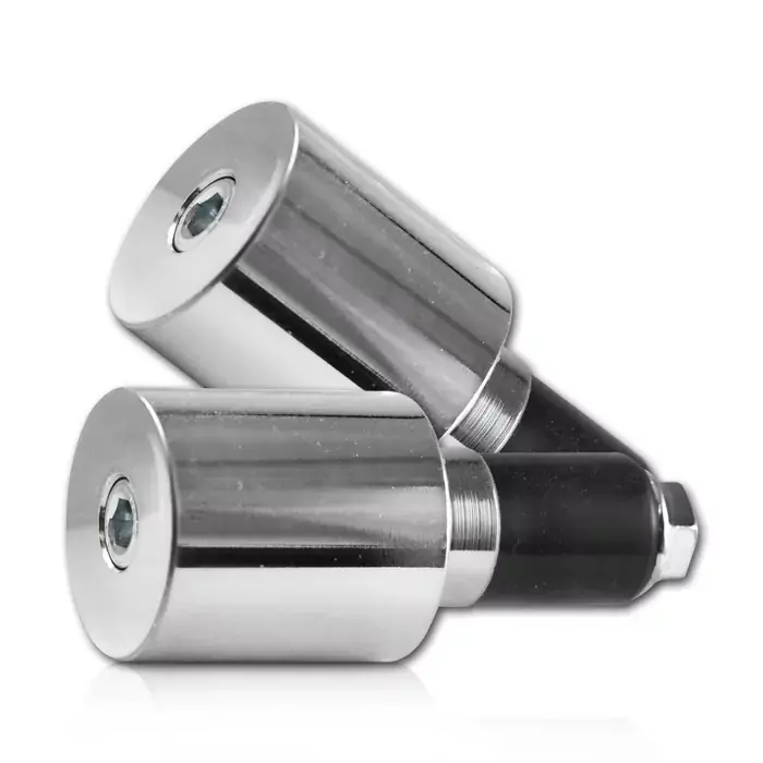 Rabatt Verchromte Lenkergewichte aus Stahl 204g passend für 22 mm Stahllenker