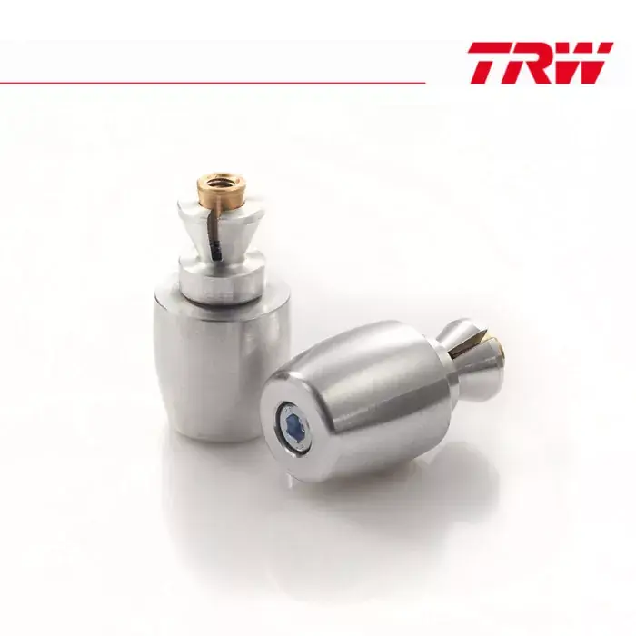 Günstig Lenkerenden Stahl Classic Design silber passend für Ø18 mm