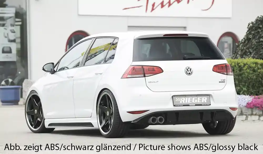 Rieger Heckeinsatz passend für VW Golf 7 GTD 5-tür. 06.13-12.16 Must-Have