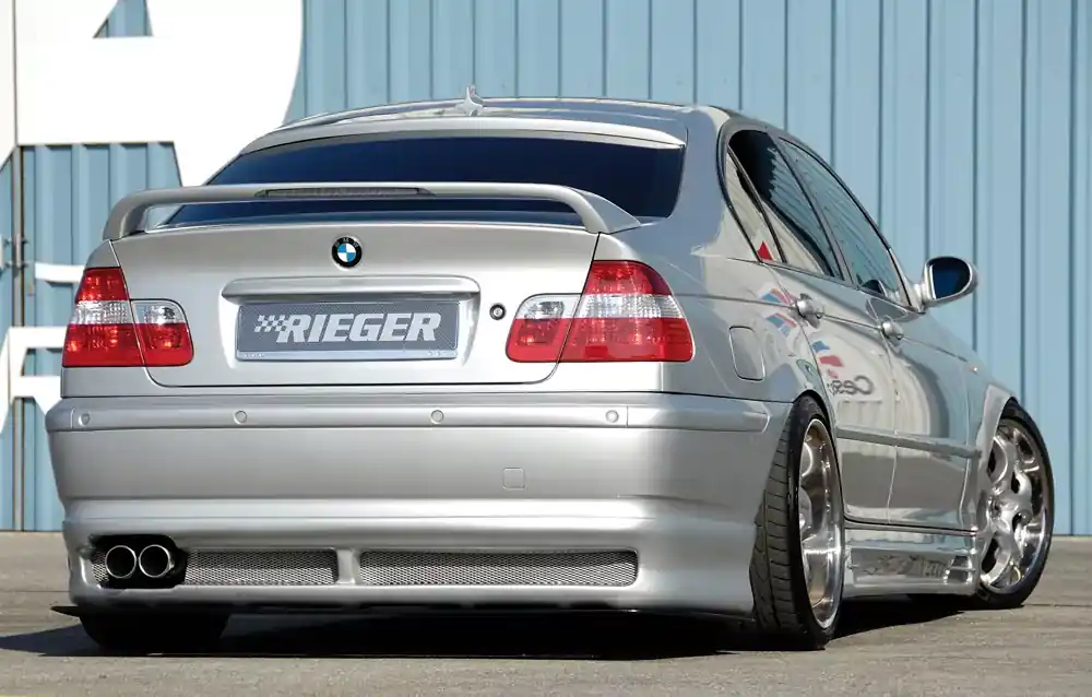 Beliebt Rieger Heckansatz passend für BMW 3er E46 Limousine (Facelift ab 02/2002)