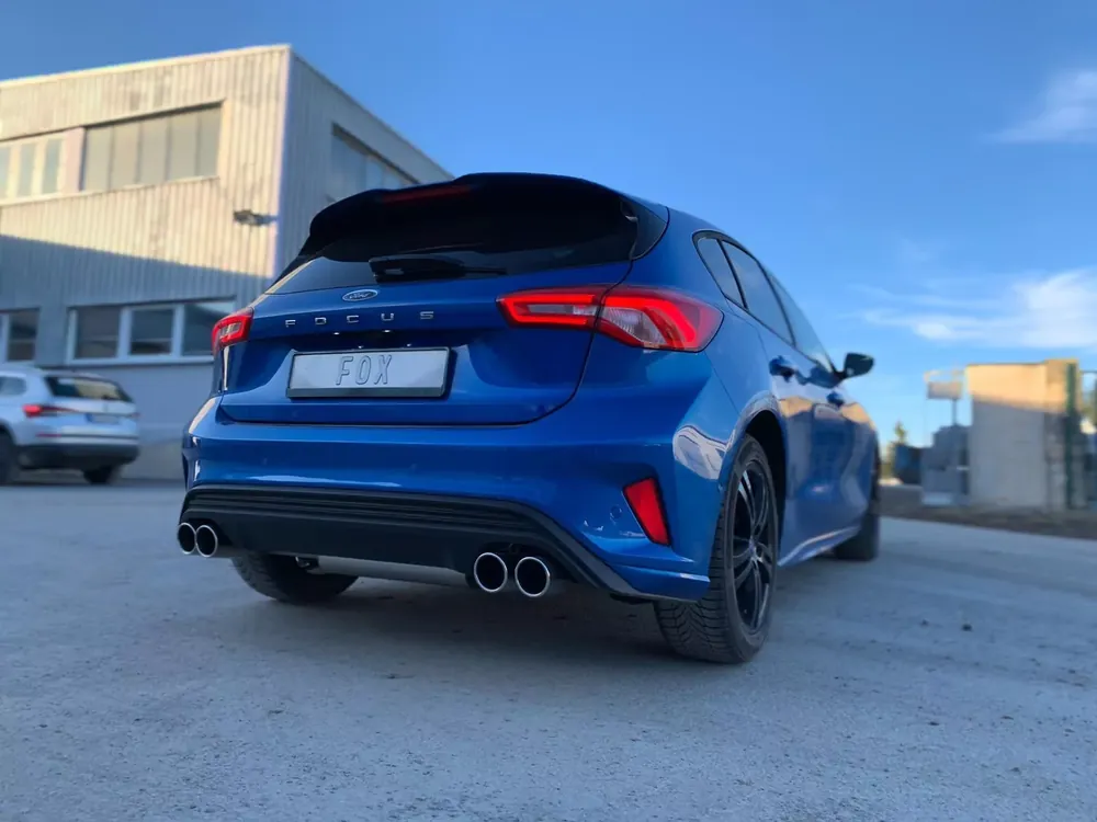 FOX Endschalldämpfer passend für Ford Focus IV ST-Line 2x90mm Nur Für Kurze Zeit