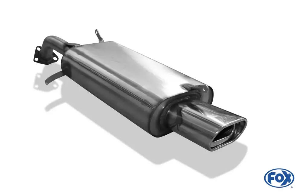 FOX Endschalldämpfer 135x80 Typ 53 passend für Volvo V40/S40 Geprüft