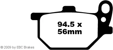 Direkt Vom Hersteller EBC-FA61 V Bremsbeläge passend für Yamaha XS 750 SE 80-82