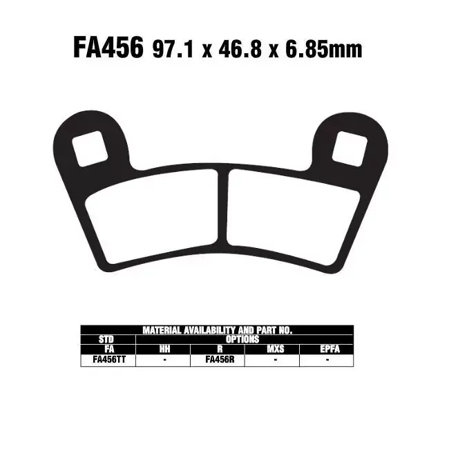 Echt EBC FA456R Bremsbelag passend für Honda CRF 250 LA MD44A