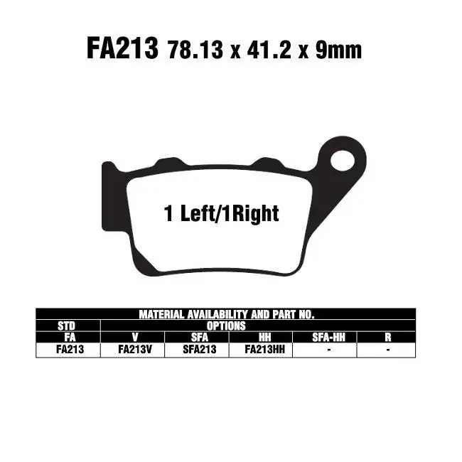 EBC FA213 V Bremsbeläge passend für Yamaha und Aprilia Schnäppchen