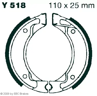 Preis Gesenkt EBC-Y 518 Bremsbeläge passend für Yamaha DT 50 & SR 125