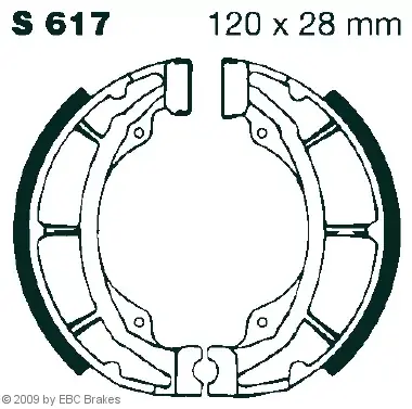 Beliebt EBC-S 617 Bremsbeläge passend für Suzuki TS 50 XK