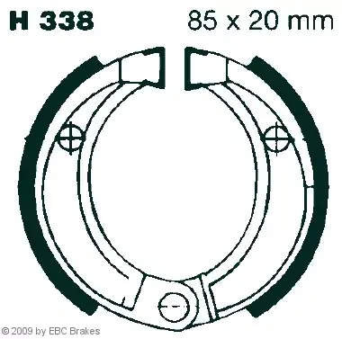 Letzte Chance EBC-H 338 Bremsbeläge passend für Kawasaki KFX 50 B, CPI Crab 50, CPI Crab 100