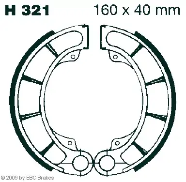 EBC-H 321 Bremsbeläge passend für Honda & Kymco Zertifiziert