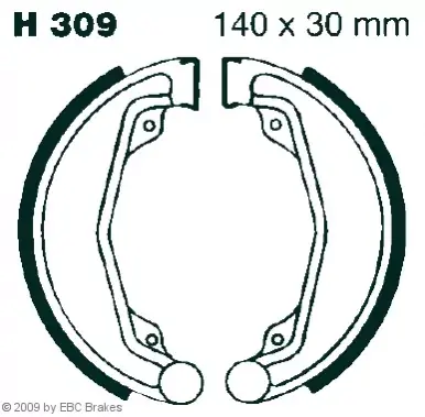 EBC-H 309 Bremsbeläge passend für Honda CB 250 RS, CL 250 S, XL 500 S Meistverkauft