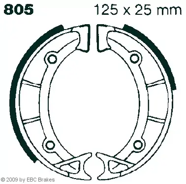 Rabatt EBC 805 Bremsbeläge passend für Aprilia Scarabeo 50