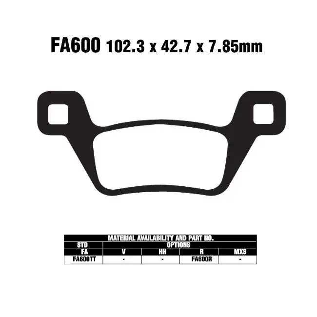 EBC FA643 Bremsbeläge passend für Harley Davidson XG 500 / XG 750 Street Preisreduziert