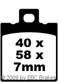 EBC SFA47 SC Bremsbeläge passend für KTM & Beta Online Kaufen