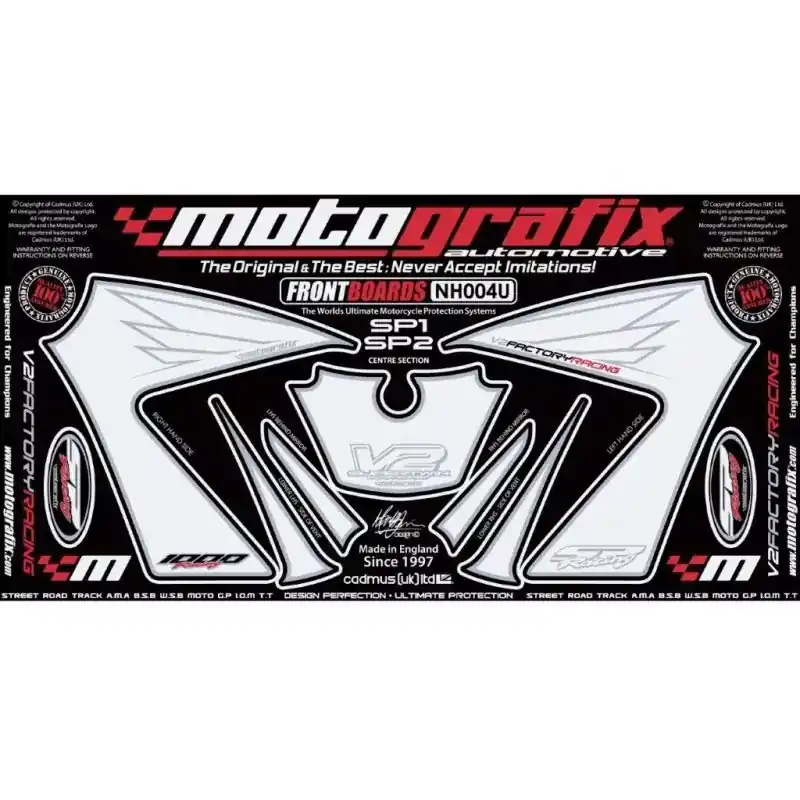 Motografix Steinschlagschutz vorn passend für Honda VTR 1000 SP1 / SP2 Neue Ware
