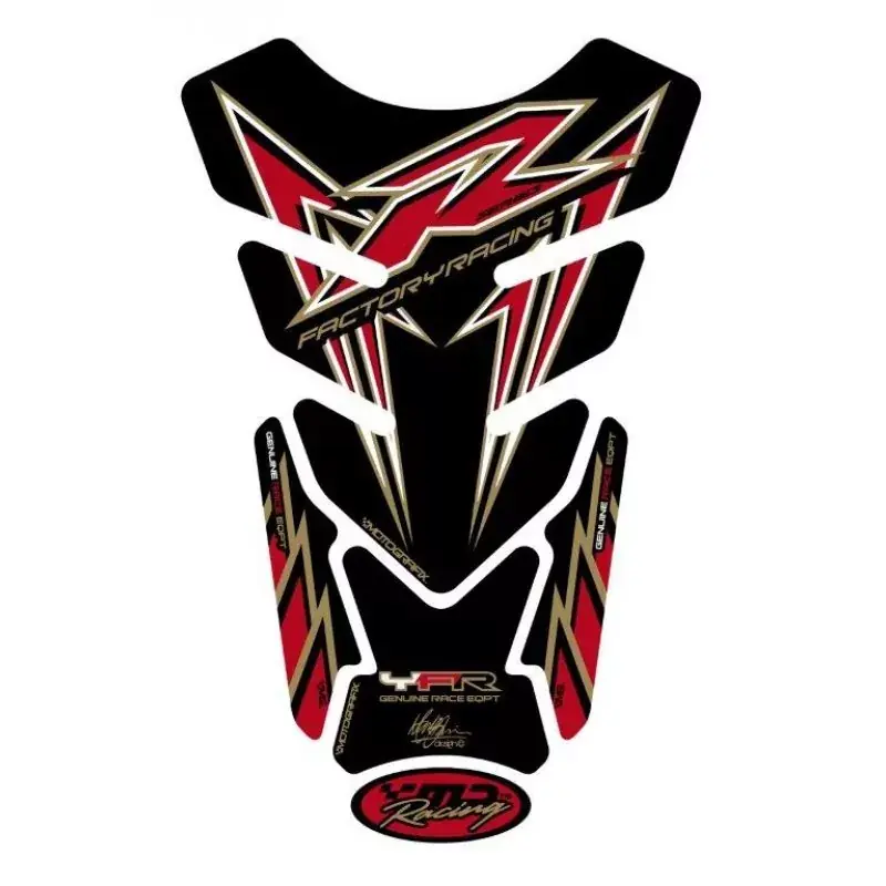 Neu Motografix 3D Gel Tank Pad Protector passend für Yamaha YZF R6 / R1 / R25 / R3 TY012RK