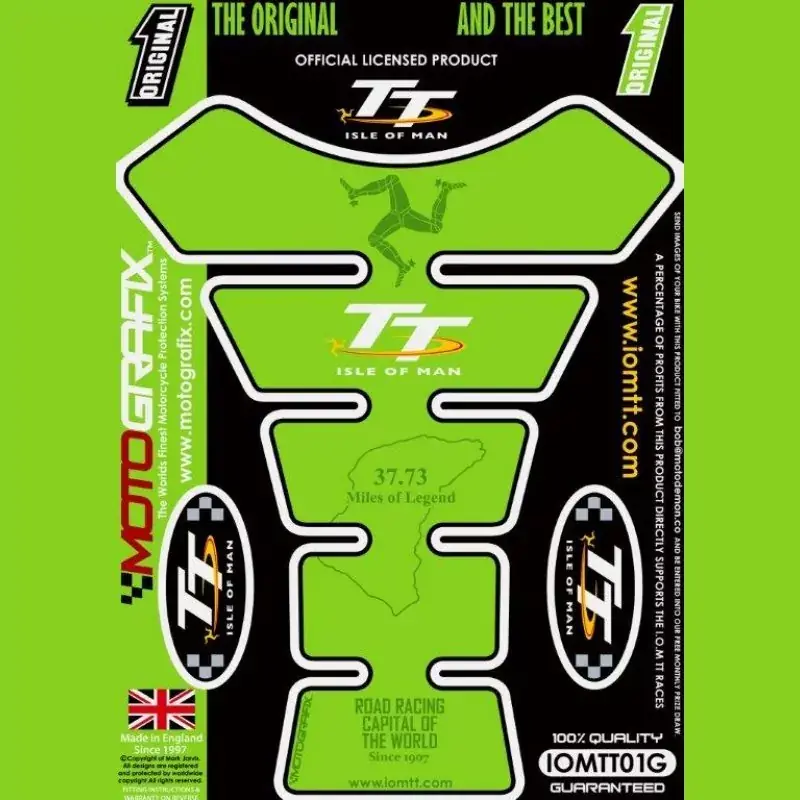 Sichere Zahlung Motografix Isle Of Man TT 3D Gel Tank Pad Protector IOMTT01G