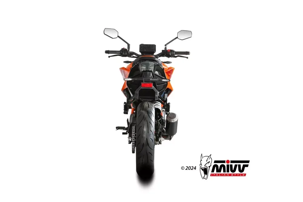 MIVV MK3 Endschalldämpfer Edelstahl Schwarz passend für KTM 390 DUKE 2024 Ausverkauf