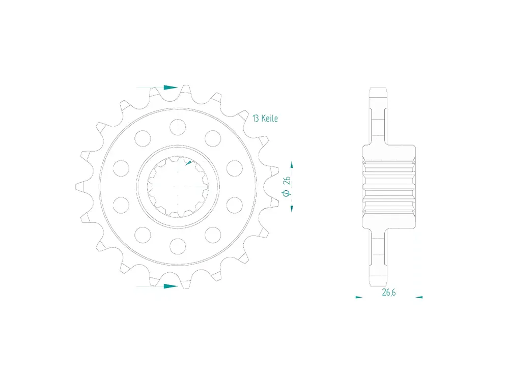 Sonderangebot Ritzel 19 Zähne 530 passend für Harley Davidson Pan America 1250