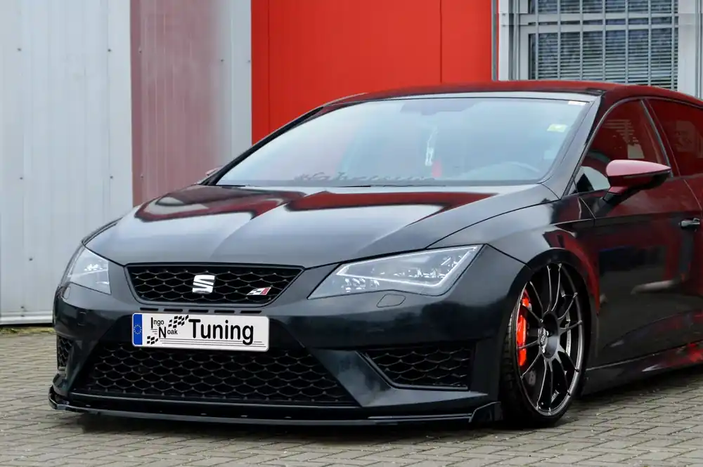 Cup Frontspoilerlippe Phase 2 mit Wing passend für Seat Leon 5F FR & Cupra Beliebt