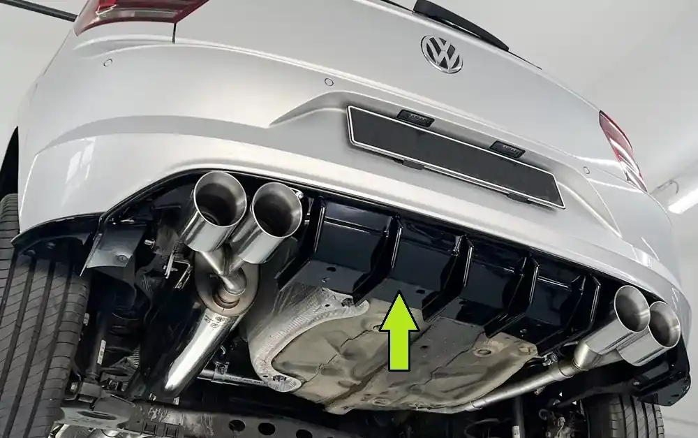 Rieger Heckeinsatz passend für VW Polo (AW) R-Line 5-tür. 06.17-05.21 Ausverkauf