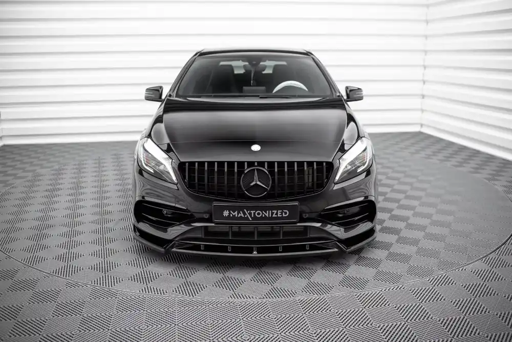 Front Ansatz V.2 passend für Mercedes-Benz A AMG-Line W176 Facelift Bestpreis