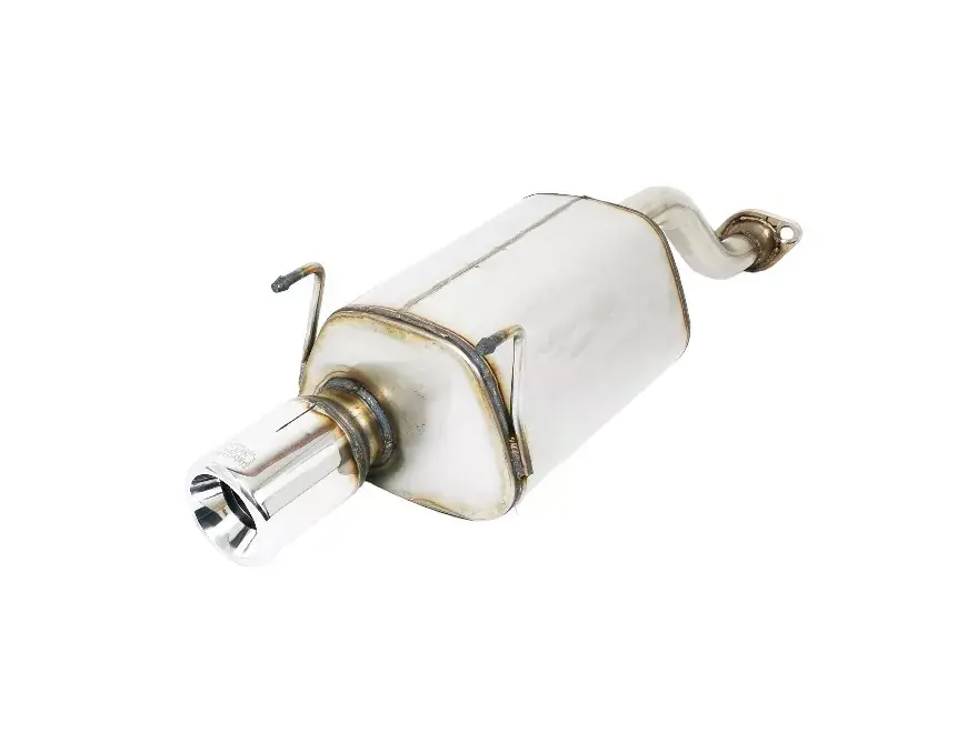Markenprodukt Ulter Sportendschalldämpfer passend für Honda Civic VI Hatchback 1996-2001 1 Endrohr rund Ø100