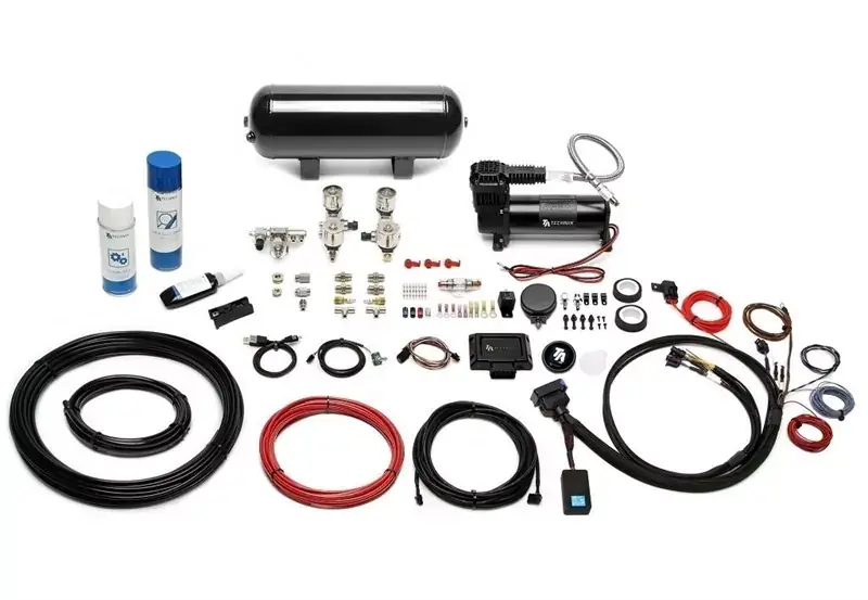 TA Technix härteverstellbares Luftfahrwerk mit Airmanagement passend für Audi A3 Quattro, Seat Altea XL 4x4, Skoda Octavia II 4x4, VW Golf V+VI 4motion, Passat 3C/CC 4motion Günstig