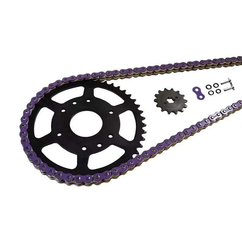 Neu EK-Chain Kettensatz 525 MVXZ-2 violett passend für Yamaha MT10 RN78