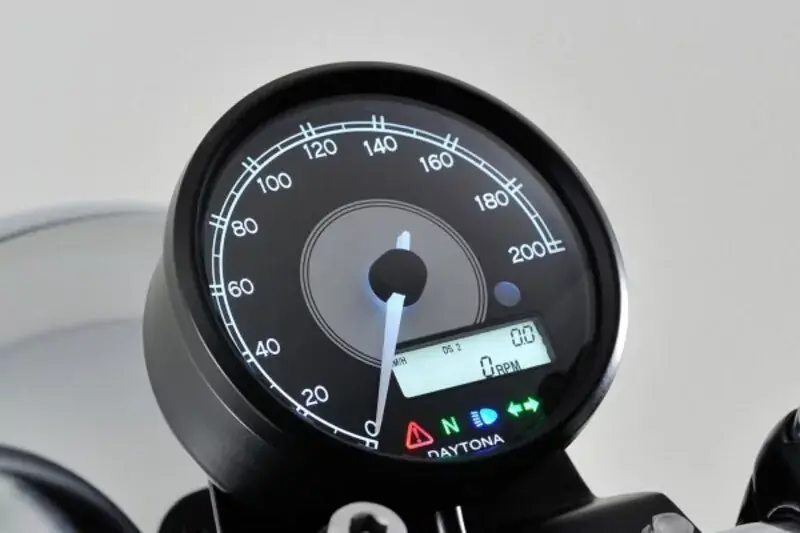 DAYTONA Velona 80 Tacho 200 km/h/mph Weiß LED Neu Im Sortiment